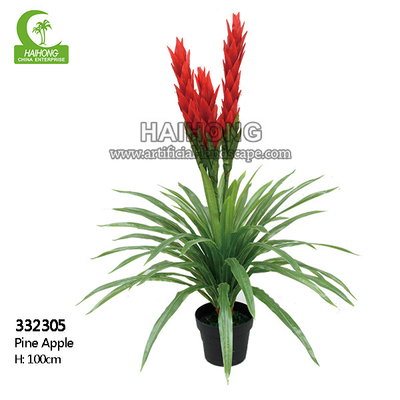 Durable 100cm Artificial Flowers Plant , Artificial Pineapple Tree Real Touch