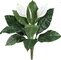 Spathiphyllum Peva Artificial Potted Floor Plants White Flowers Indoor Decor