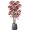 Height 180cm Artificial Potted Floor Plants Bonsai Autumn Red Maple Tree