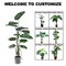 Green Monstera Artificial Potted Floor Plants 180cm Height