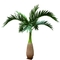 Plastic Leaves Decorative Artificial Bottle Palm Tree For Shopping Center
