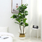 110cm Height Artificial Potted Floor Plants Small Ficus Pandurata For Garden Decoration