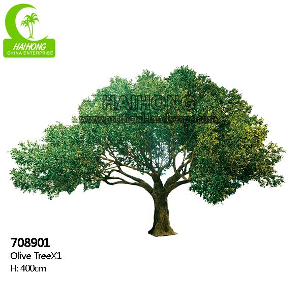 product-1-1 Flame Retardant HAIHONG 400cm Artificial Olive Tree Realistic 1