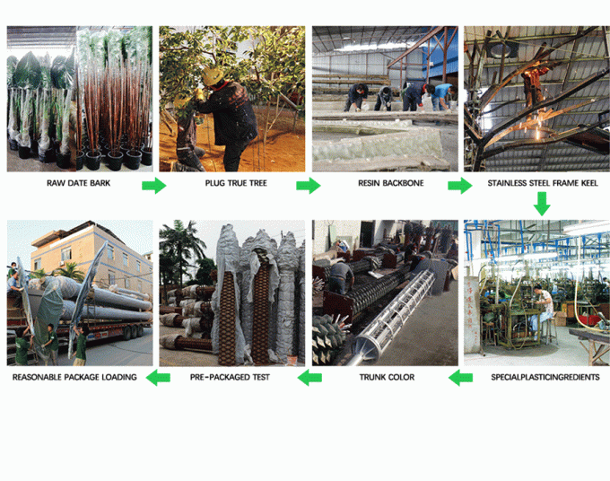 Plant Faux Artificial Scholar Tree Indoor Green Tree Fire Retardant 11