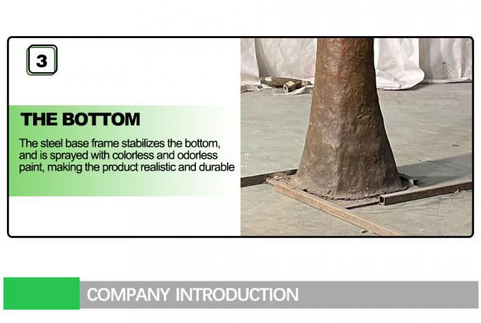 Anti UV Artificial Babul Trees For Outdoor Landscape Evergreen 5.5 Meters Fiber Glass 6