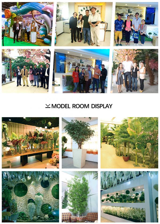 Environmentally Friendly Artificial Magnolia Tree No Color Fading Evergreen Plants