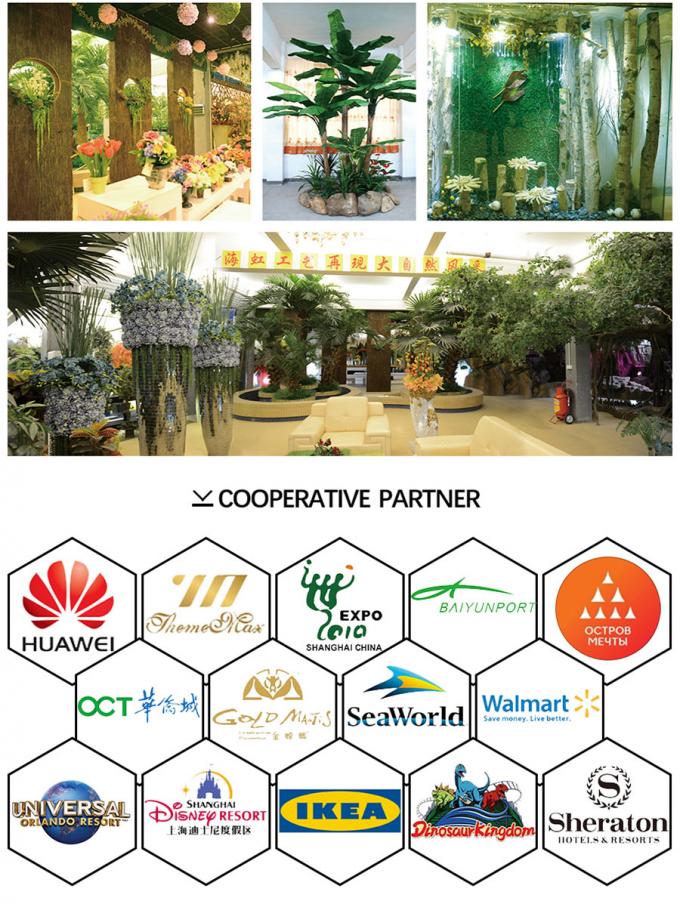 Environmentally Friendly Artificial Magnolia Tree No Color Fading