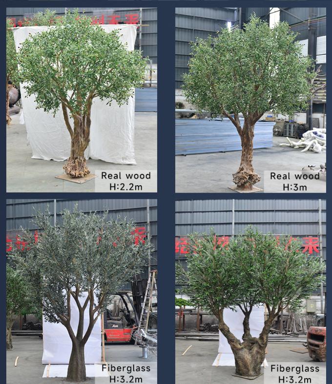 Customized Large Olive Artifical Tree Simulation Indoor Restaurant Decoration 1