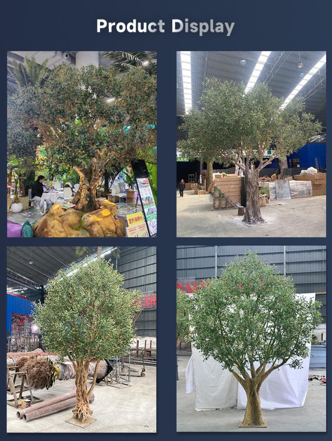 Customized Large Olive Artifical Tree Simulation Indoor Restaurant Decoration 3