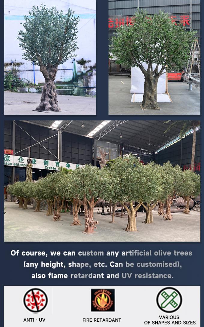 Customized Large Olive Artifical Tree Simulation Indoor Restaurant Decoration 4