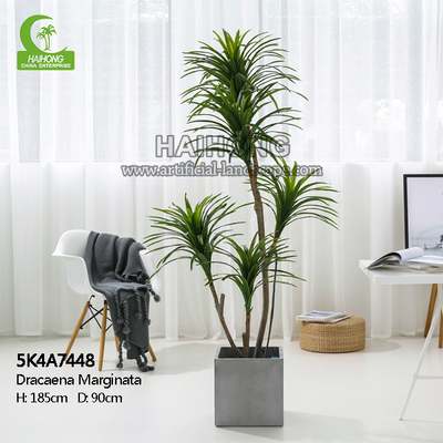 Aesthetic 185cm Artificial Potted Floor Plants For Indoor Decoration