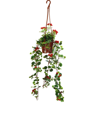 High Simulation Hanging  60cm Artificial Begonia Plants Lifelike
