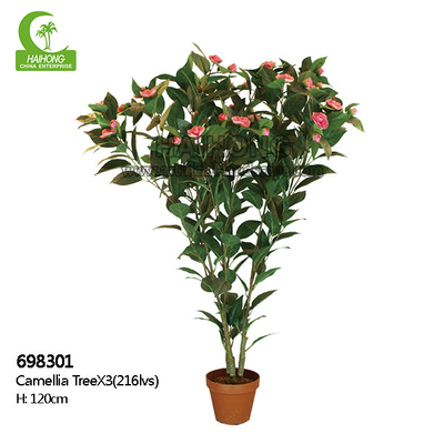 Party Real Touch Artificial Plants 120cm Height Camellia Tree