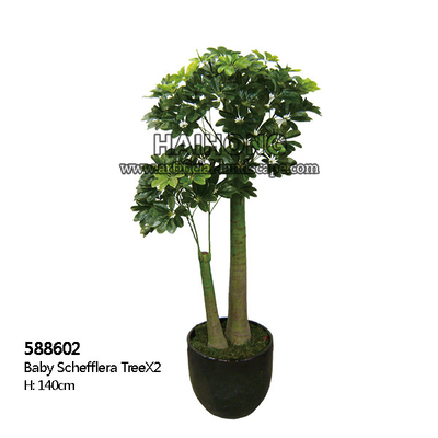 140cm Height Artificial Evergreen Plant Baby Schefflera Tree