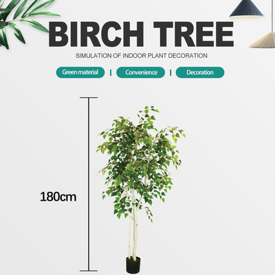 Factory Handmade Artificial White Birch Bonsai With Real Bark For Landscaping Decorative And Courtyard Decoration