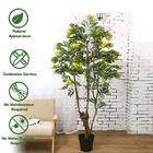 Artificial Plants Hot Selling Yellow Flower Tree for Home Decoration