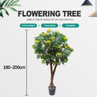 Artificial Plants Hot Selling Yellow Flower Tree for Home Decoration