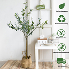 195cm Artificial Olive Tree Light Decoration Restarant Bonsai Evergreen Fabric Leaves