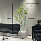OEM Artificial Landscape Trees Nandina 120cm Silk Plants Potted Indoor Washed