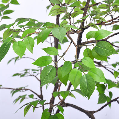 Frabric Leaves Artificial Banyan Tree Complex Branch Interior Decoration