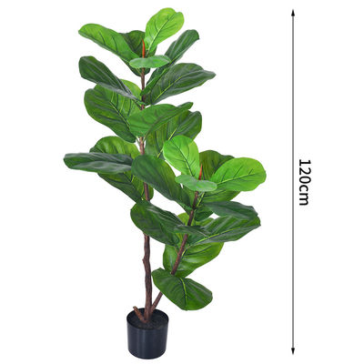 Bathroom Decorative Artificial Potted Floor Plants Fiddle Leaf Fig