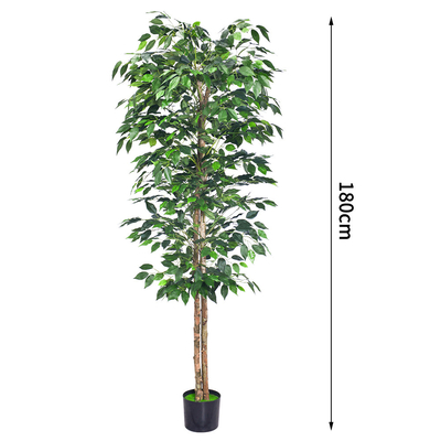 Flame Retardant H180cm Artificial Ficus Plant , Ficus Fake Tree Natural Look