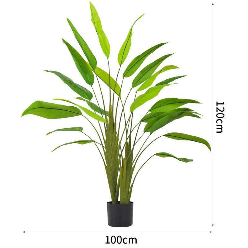 Natural Look Traveller'S Palm Artificial Potted Plants Over 20 Leaves