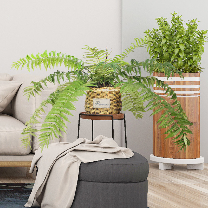 High Uv Proof Outdoor Artificial Potted Floor Plants Fern Tree For