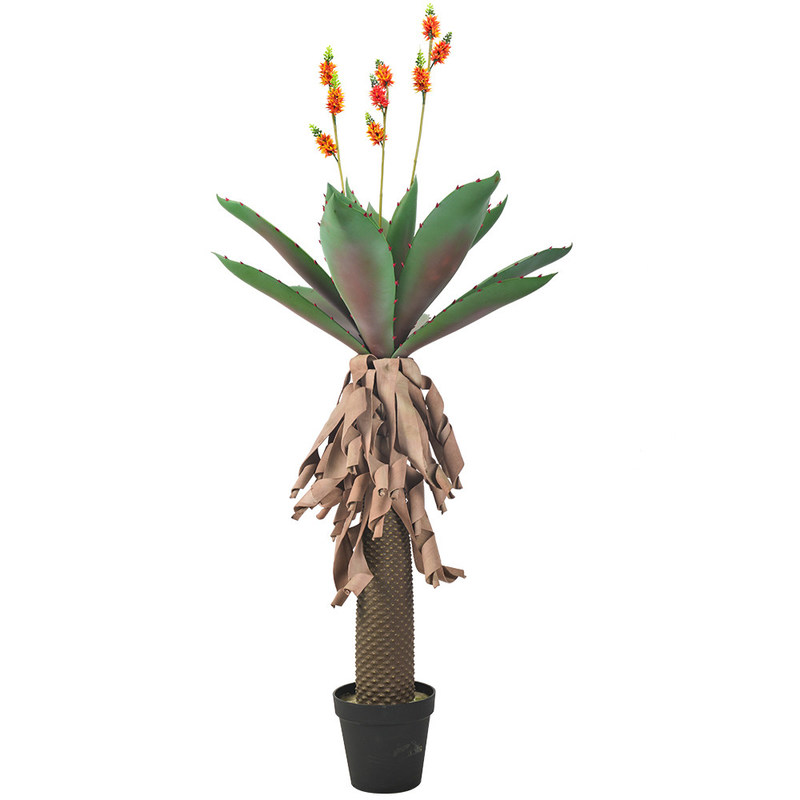 8'' High Artificial Aloe Plants For Dorm Book Shelf Decoration