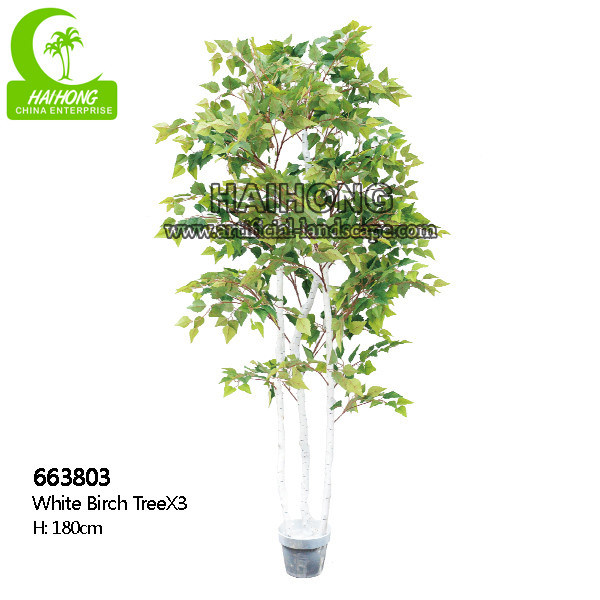 Factory Customizable GoodLooking Artificial White Birch Tree With