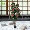 Factory Wholesale Superior Quality Artificial Geranium Tree With Red Flower For Indoor Decoration