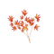 90pcs Leaves 130cm Faux Maple Leaf Branches , Artificial Maple Leaves Anti Fading