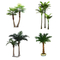 Realistic Silk H350cm Outdoor Fake Coconut Palm Tree Easy To Care