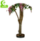 UV Resistant Artificial Potted Floor Plants Ornamental Lifelike Wisteria Flowering Purple Tree