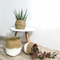 ODM Artificial Plant Accessories Bamboo Woven Basket Rattan Portable Flower Pot