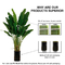Anti - Fading Plastic Artificial Landscape Trees Potted Bird Of Paradise