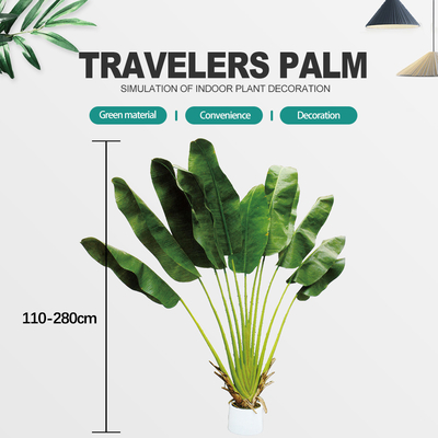 Factory Price New Designs Customized Artificial Potted Traveller Palm Faux Trees BIRD OF PARADISE  Artificial Bonsai