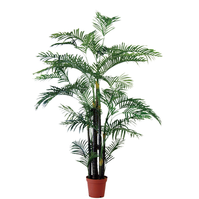 Customized Simulation 140cm Artificial Bamboo Areca Palm For Decoration