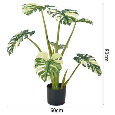 80cm Artificial Monstera Potted Plant No Nursing Low Maintenance