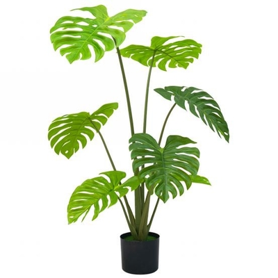 Artificial green monstera home deco hotel office potted tree