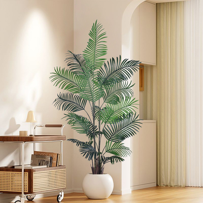 Artificial Palm Tree Plants Areca Palm Potted Plant for Outdoor Indoor Decorate Landscape