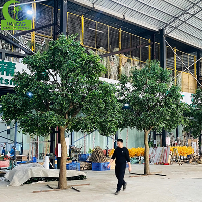 Indoor Decorative Artificial Wooden Tree Large Articicial Ficus Tree Green Artificial Banyan Tree
