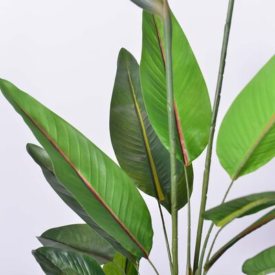 haihong Artificial plant Silk Bird of Paradise Tropical Palm Tree Potted Plant for Decor