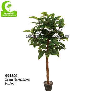 Factory Handmade Hot Selling Popular Artificial Zebra Plant With Pot