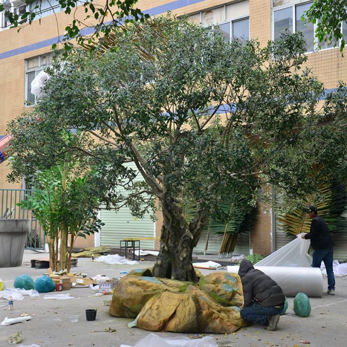 UV-Resistant large 5m customized olive tree artificial with Trunk Realism Realistic Fruits for Hotel Lobbies & Resorts Shopping Mall Luxury Villas 3
