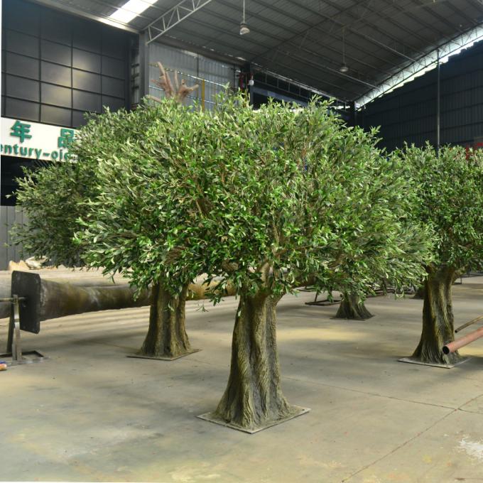 7ft 8ft or customized height most realistic large faux olive tree for indoor hotel lobby and outdoor (uv resistant)_ 9