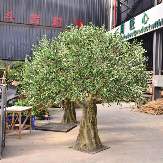 7ft 8ft or customized height most realistic large faux olive tree for indoor hotel lobby and outdoor (uv resistant)_ 5